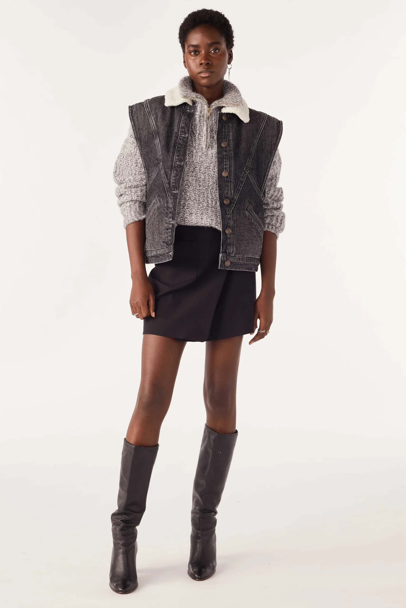 Denim|Ba&Sh Armelloser Blouson