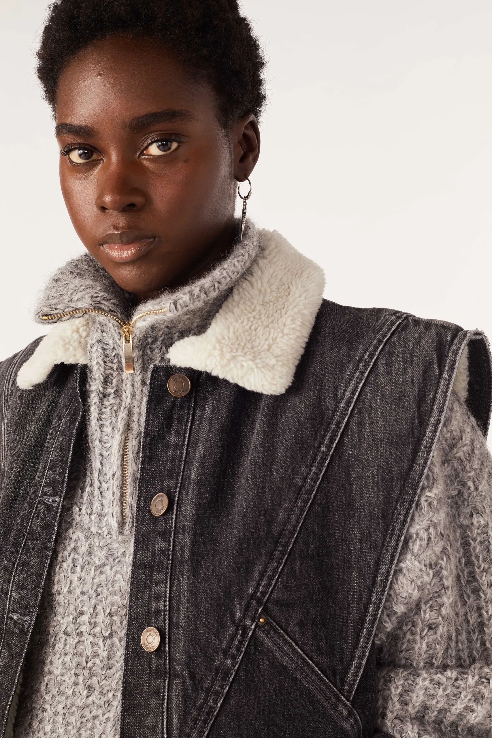 Denim|Ba&Sh Armelloser Blouson