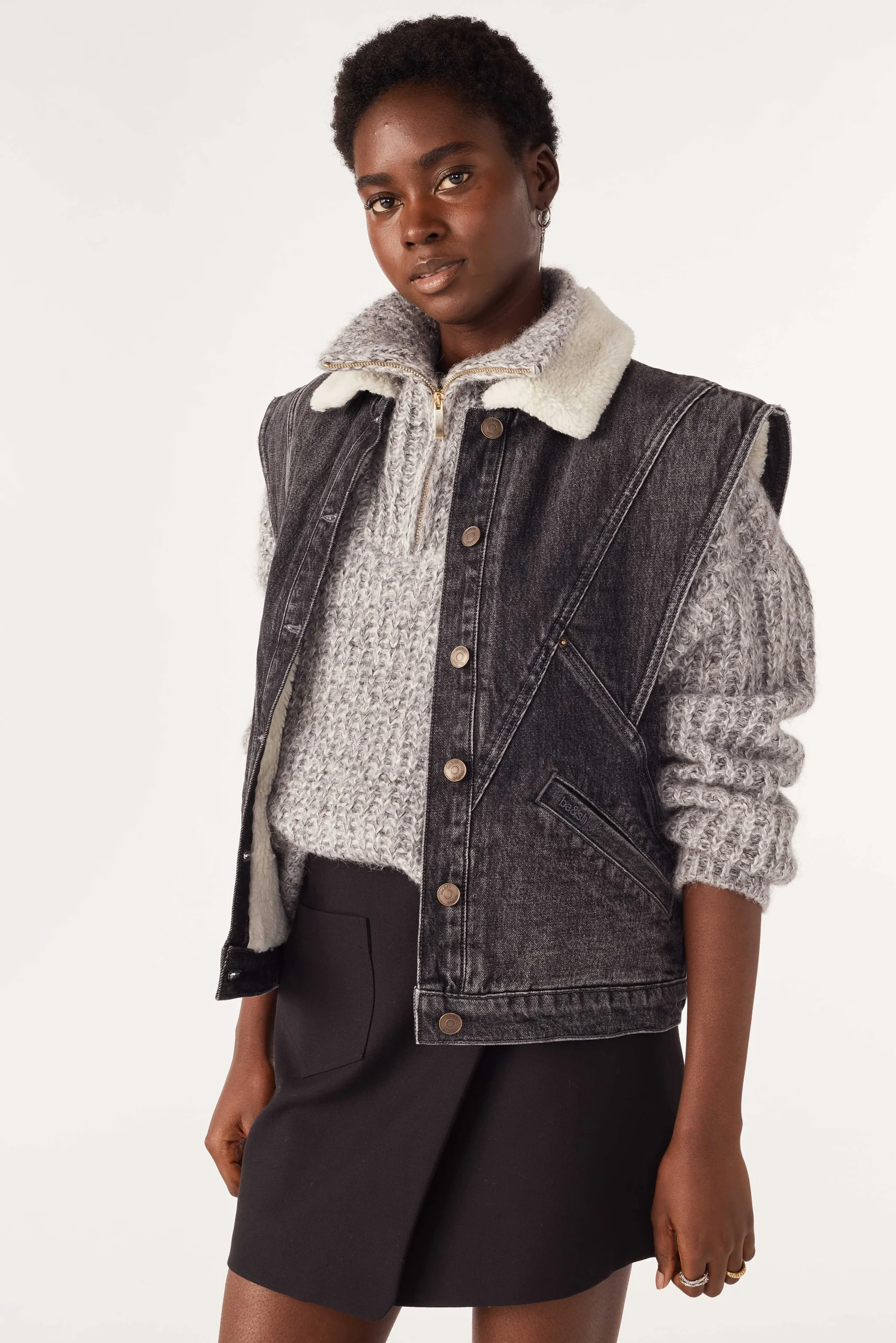 Denim|Ba&Sh Armelloser Blouson