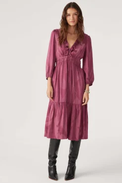Kleider|Ba&Sh Fliesendes Midikleid