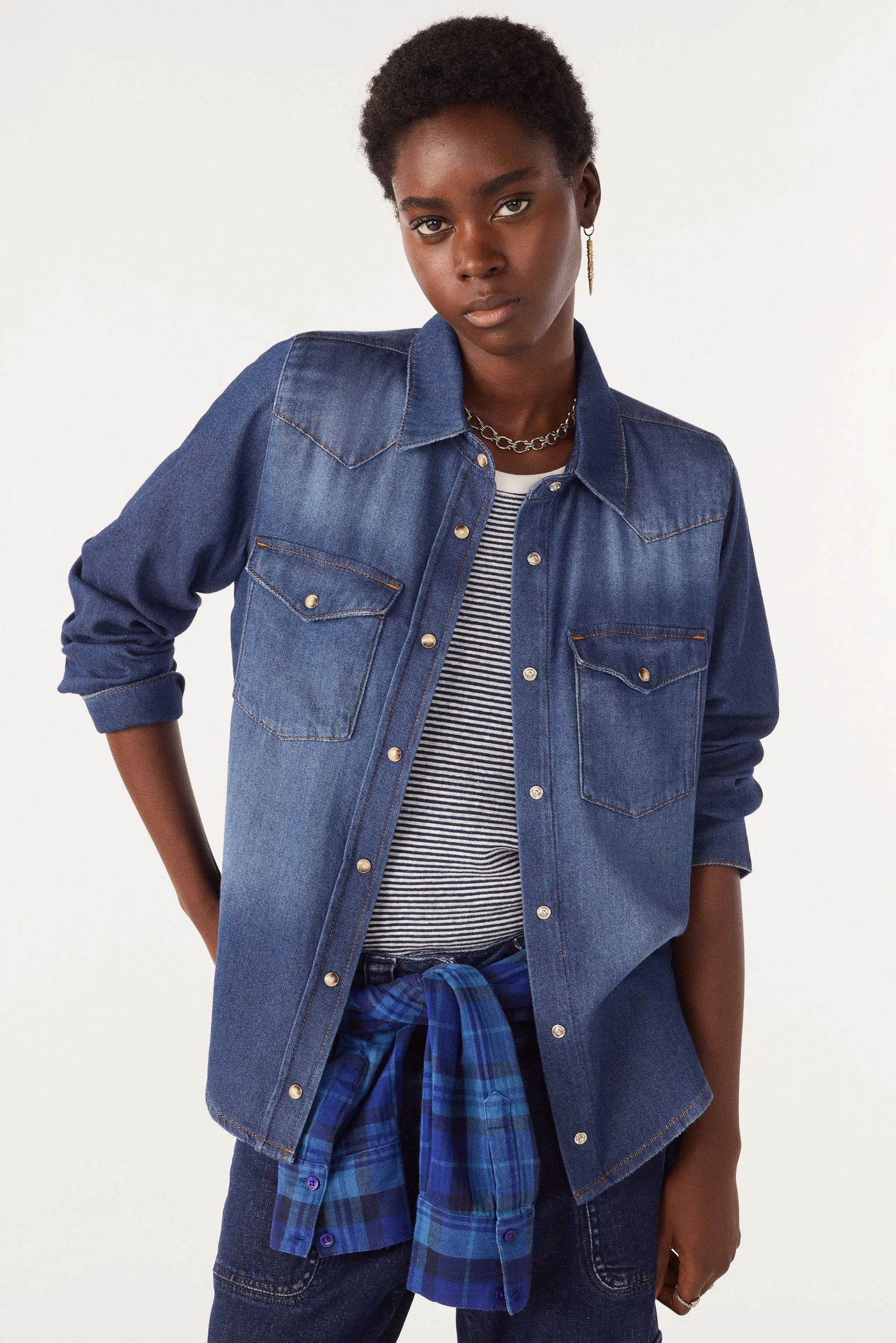 Denim|Ba&Sh Hemd Aus Denim