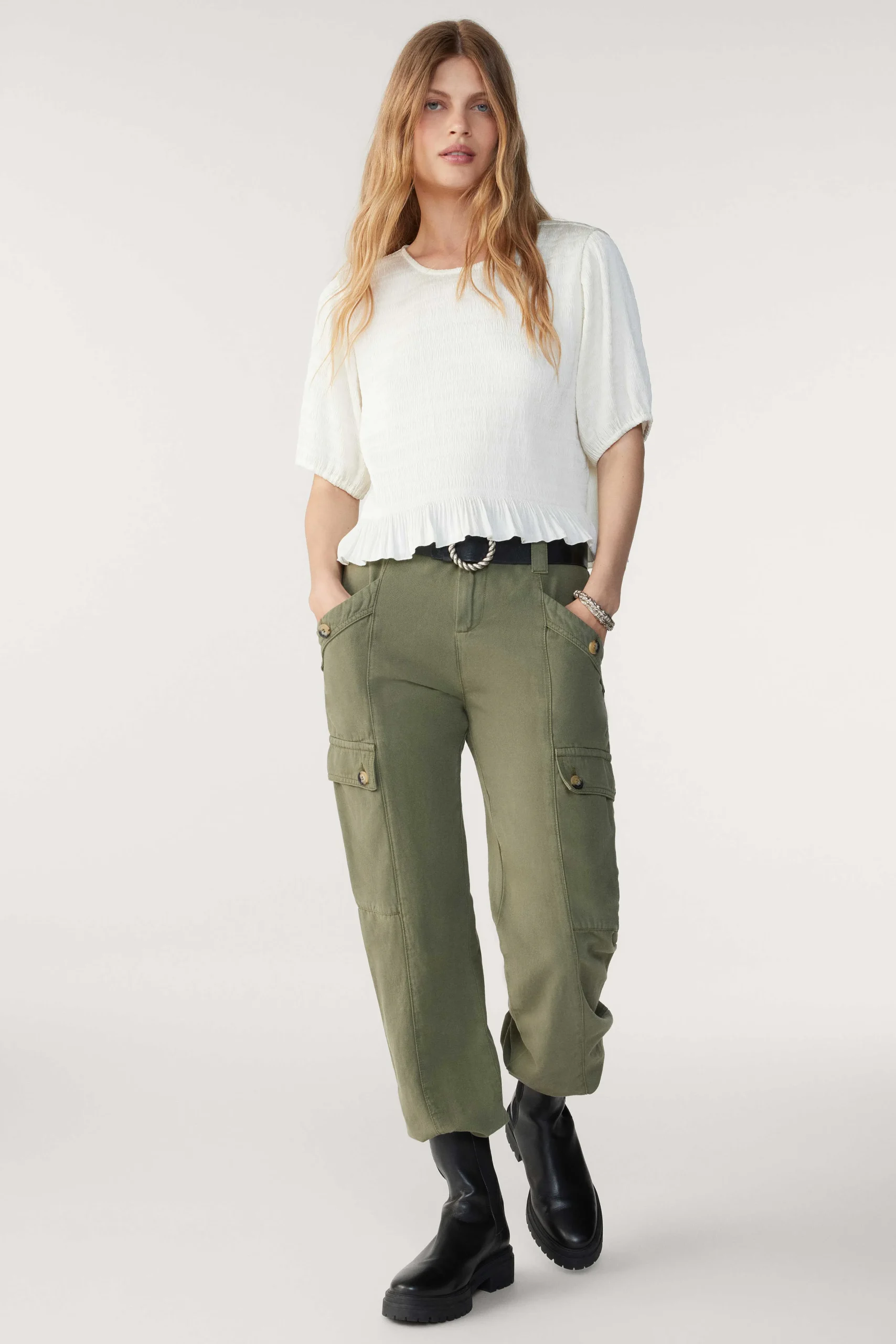 Tops & Hemden|Ba&Sh Kurzarm-T-Shirt Mit Volants