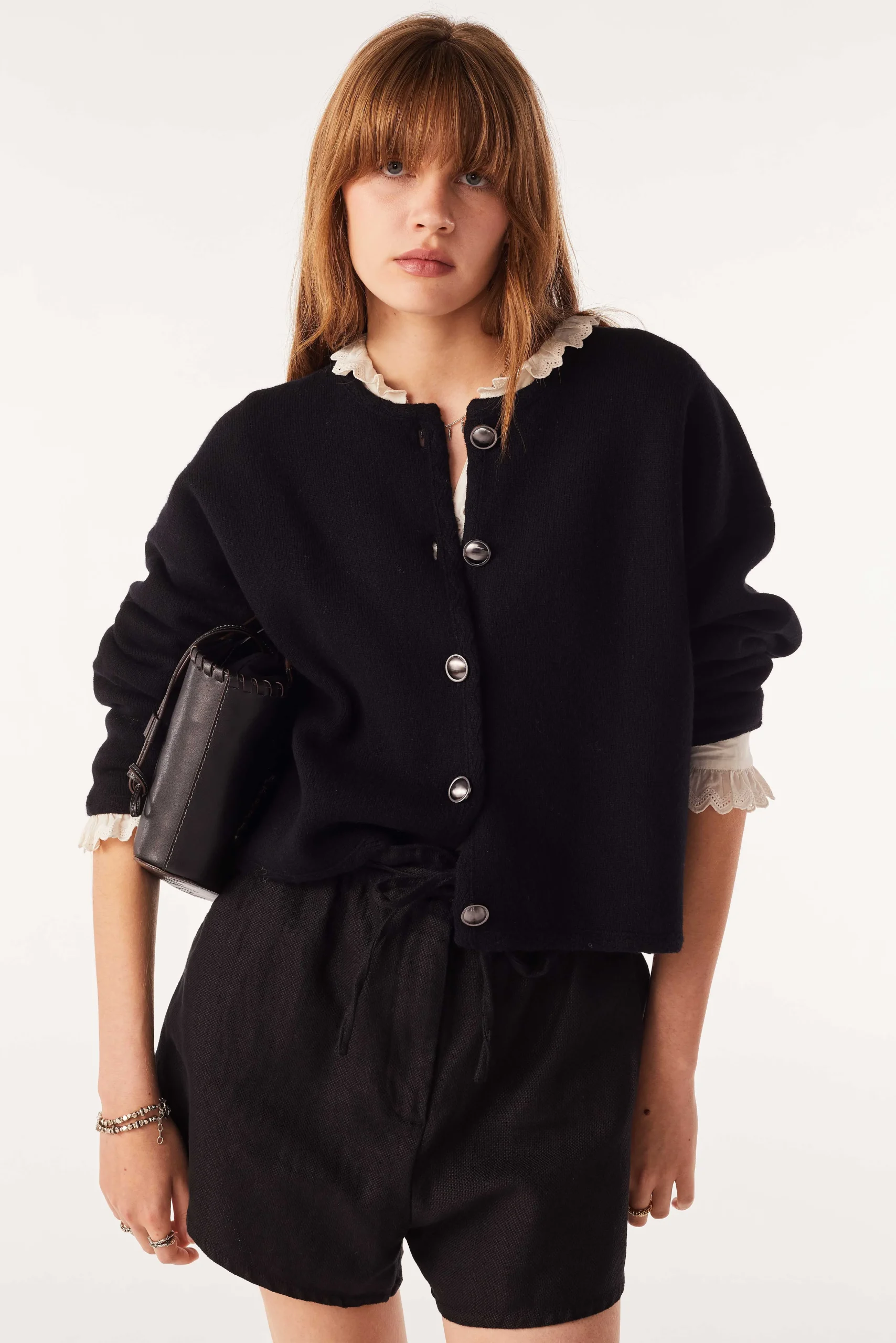 Pullovers & Strickjacke|Ba&Sh Kurze Strickjacke