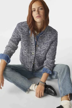 Jacke & Mantel|Ba&Sh Langarmelige Strickjacke