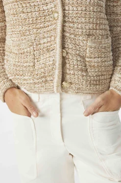 Jacke & Mantel|Ba&Sh Langarmelige Strickjacke