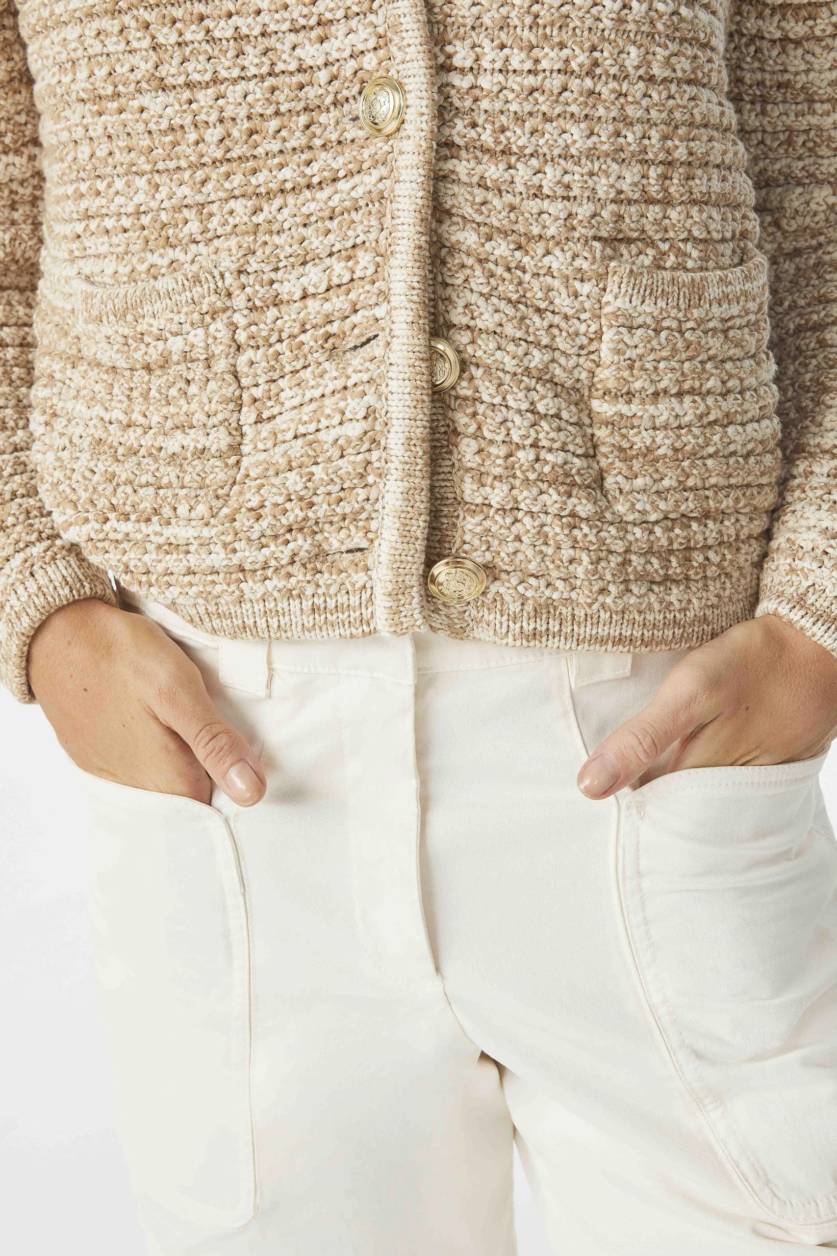 Jacke & Mantel|Ba&Sh Langarmelige Strickjacke