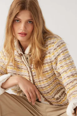 Jacke & Mantel|Ba&Sh Langarmelige Strickjacke