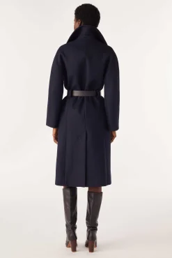 Jacke & Mantel|Ba&Sh Langer Mantel Gurtel