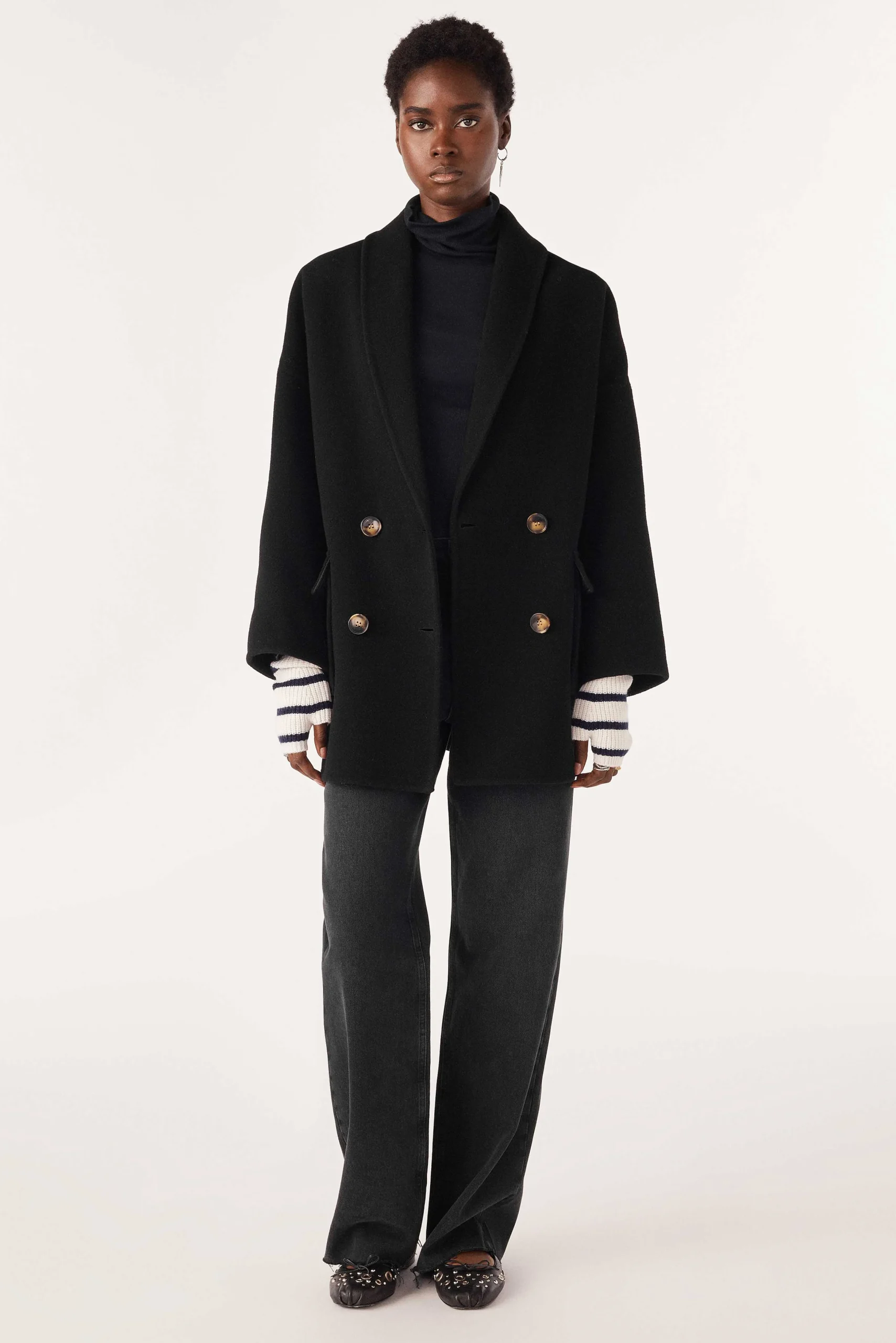 Jacke & Mantel|Ba&Sh Mantel Boule-Stil