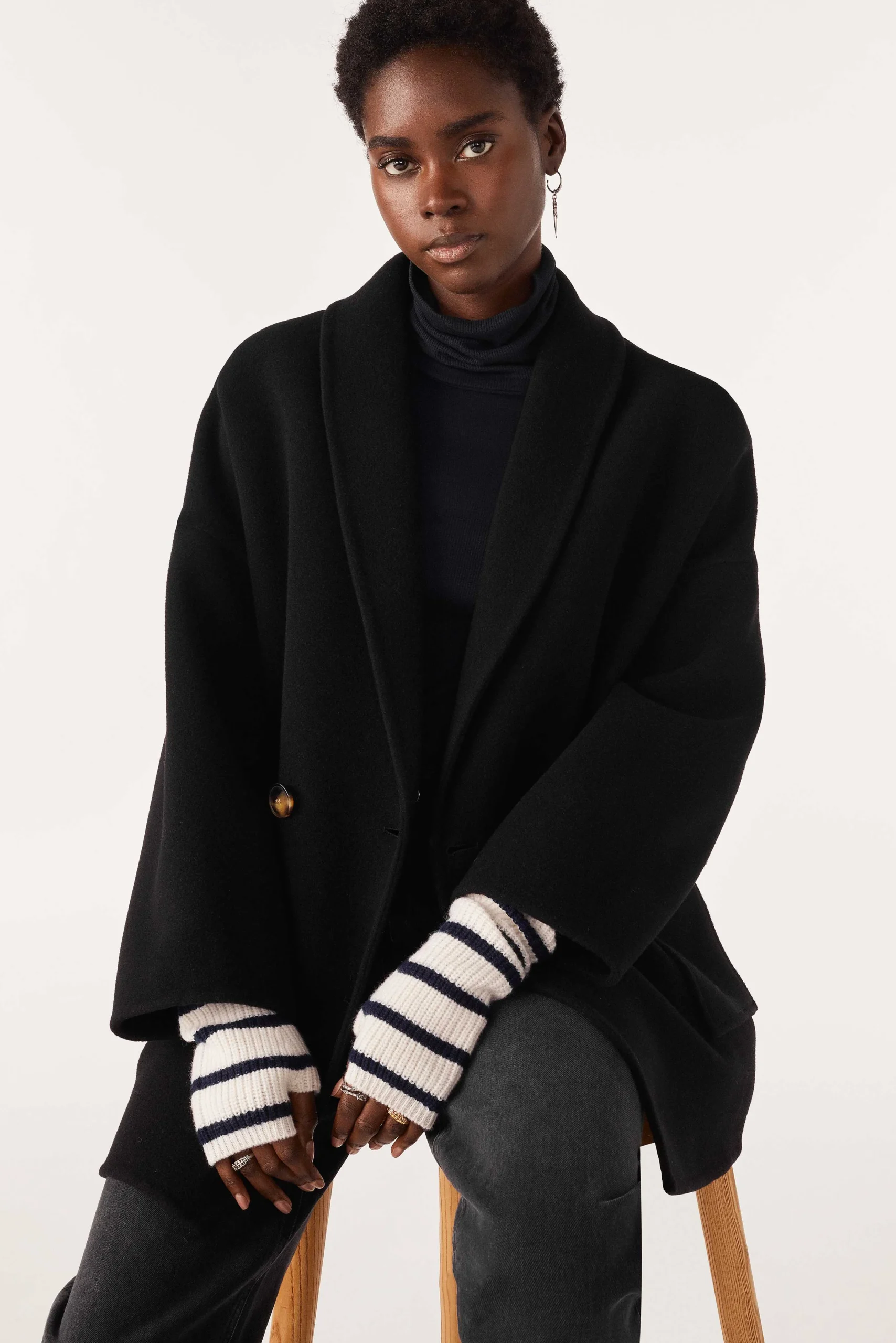 Jacke & Mantel|Ba&Sh Mantel Boule-Stil