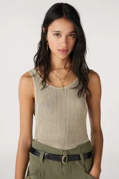 Pullovers & Strickjacke|Ba&Sh Metallic-Top
