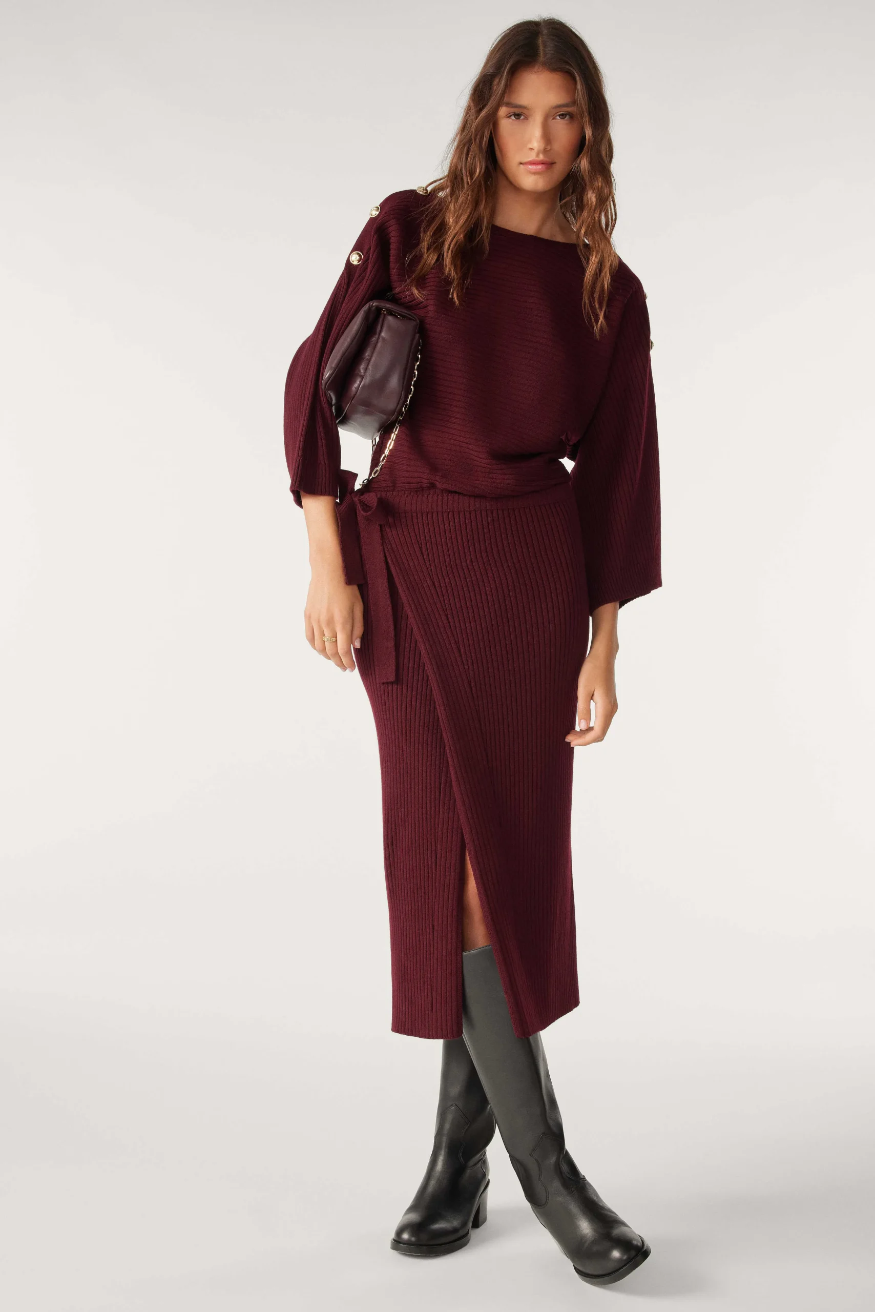 Pullovers & Strickjacke|Ba&Sh Midikleid