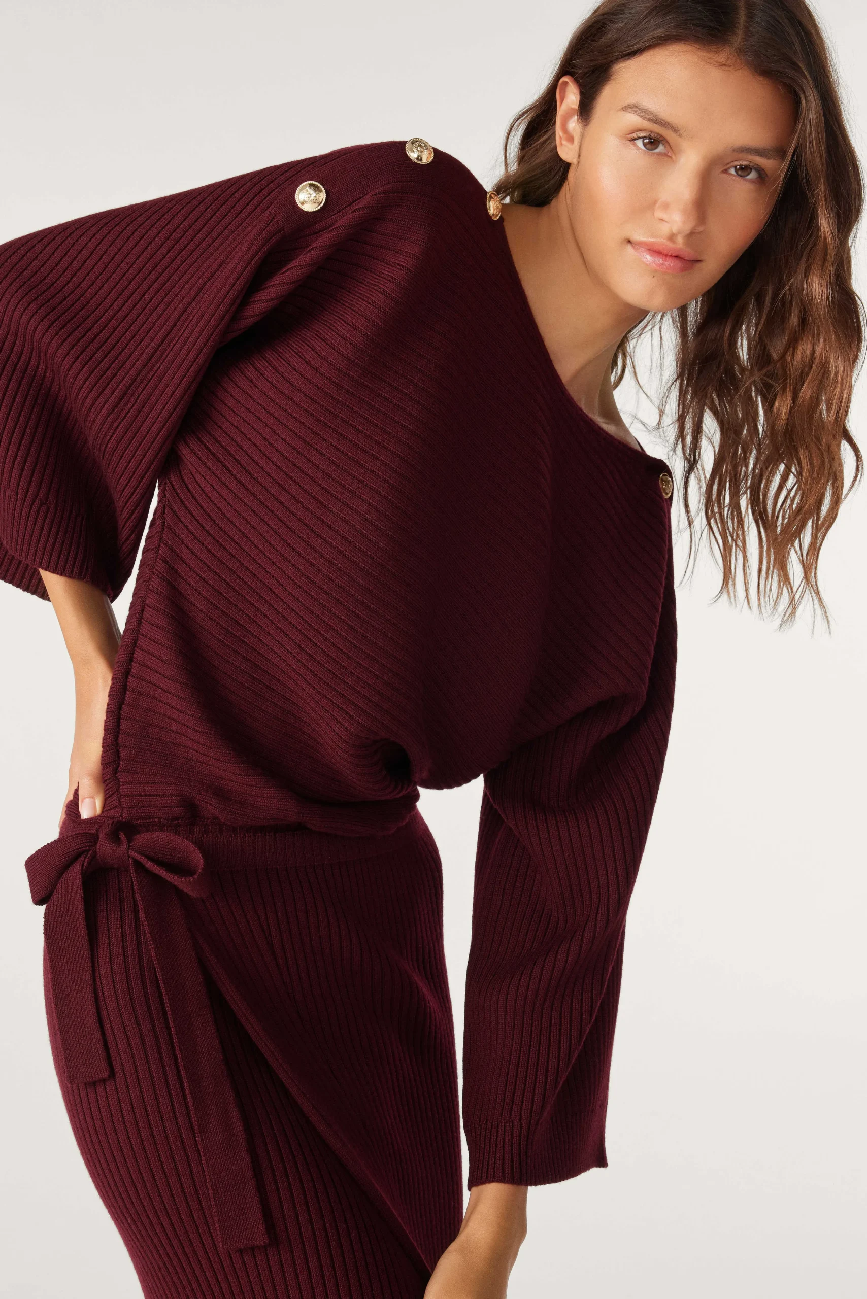 Pullovers & Strickjacke|Ba&Sh Midikleid