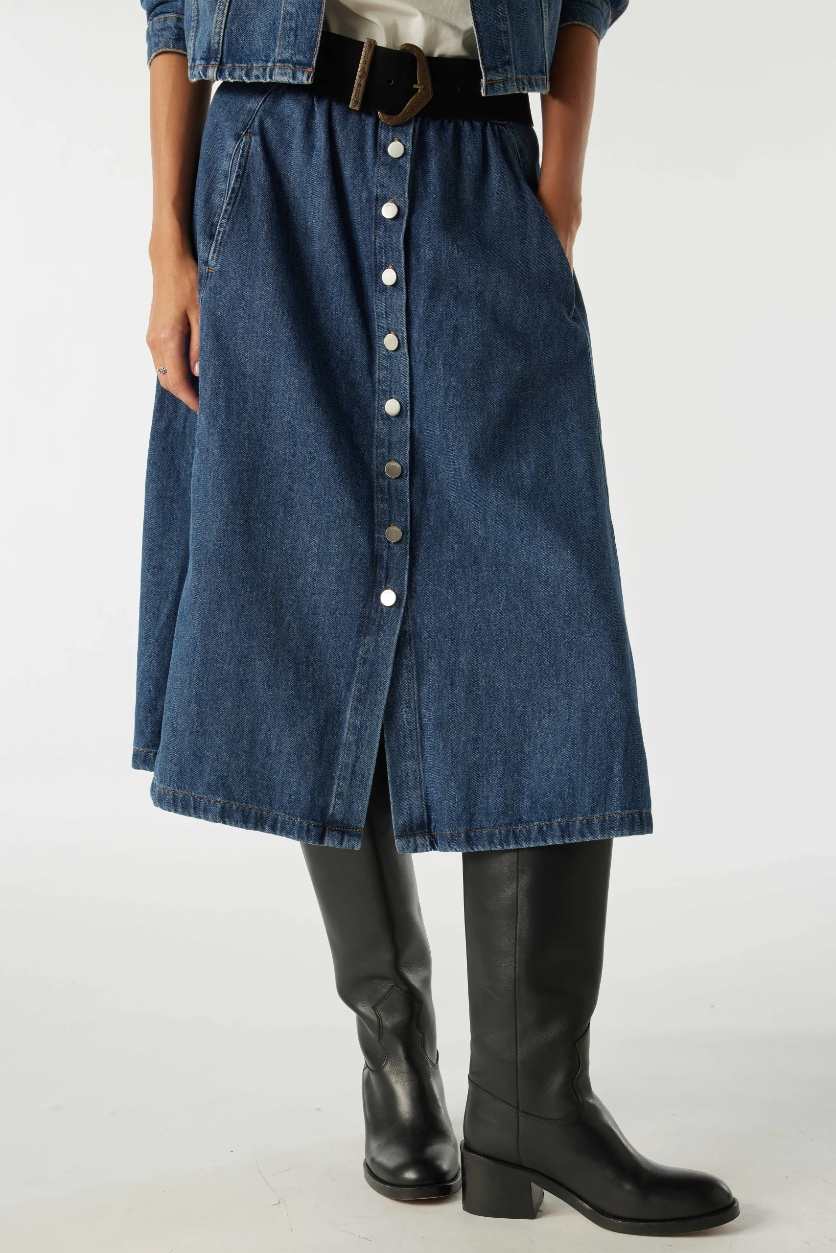 Denim|Ba&Sh Midirock Denim