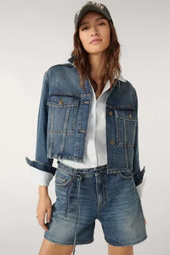 Denim|Ba&Sh Strukturierte Jacke